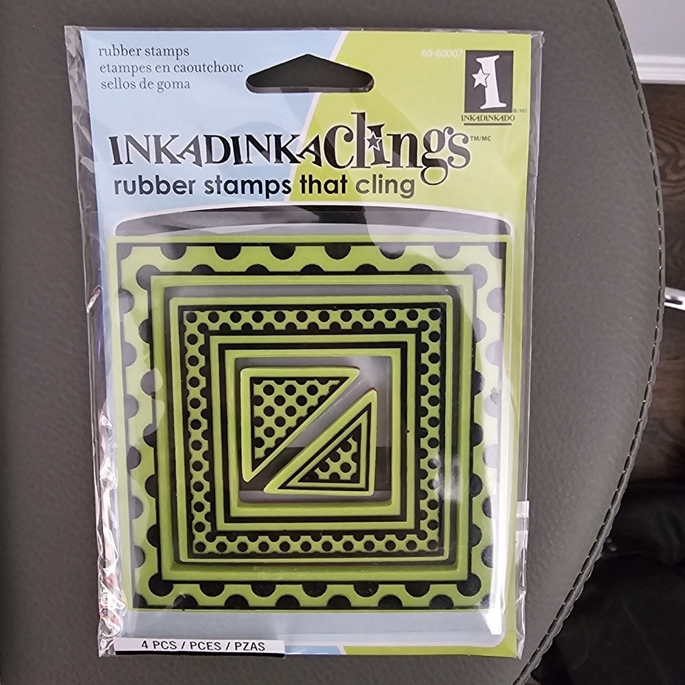 Inkadinkado Clings Rubber Stamps 3 Pack - Picture 2 of 12